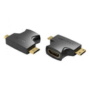 ADAPTADOR HDMI 2 EM 1 VENTION AGFB0 HDMI FÊMEA A MICRO HDMI MACHO