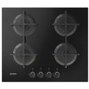 INDESIT PLACA 60CM CRISTALGAS C/ISQUEIRO VIDRO PRETO