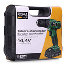 MALA COM BERBEQUIM APARAFUSADOR A BATERIA 14.4 1.500MAH KOMA TOOL