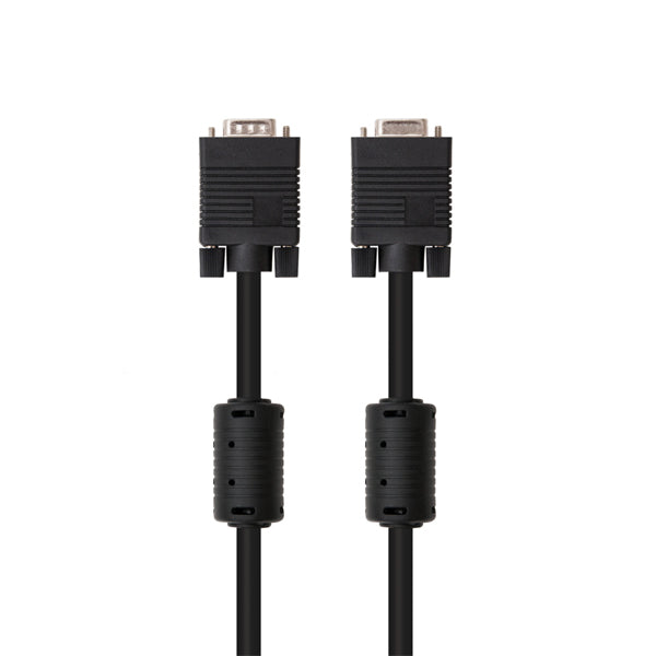 SVGA  VGA CABLE 15PIN HD PLUG MM WITH FERRITE CORES, CU,AWG28, 20