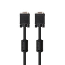 SVGA  VGA CABLE 15PIN HD PLUG MM WITH FERRITE CORES, CU,AWG28, 20