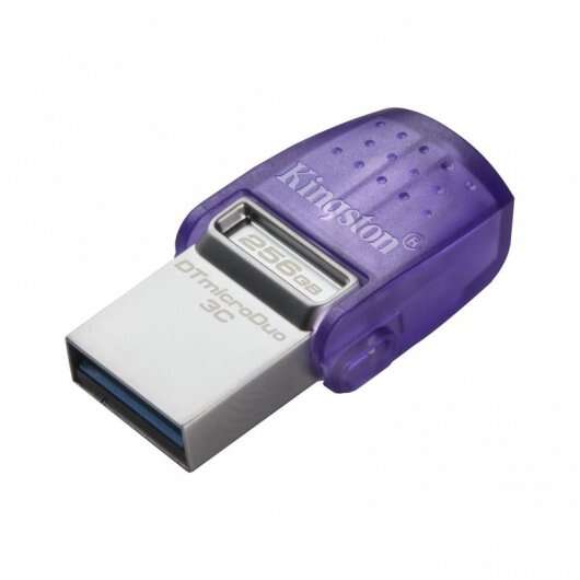 PEN DRIVE KINGSTON 256GB DATATRAVELER MICRODUO 3C USB 3.2  DUAL-T