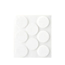 PACK 8 FELTROS ADESIVOS SINTETICOS BRANCOS, Ø27MM PLASFIX INOFIX