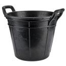 BALDE CANÁRIO 18 L DE BORRACHA PRETA RESISTENTE.