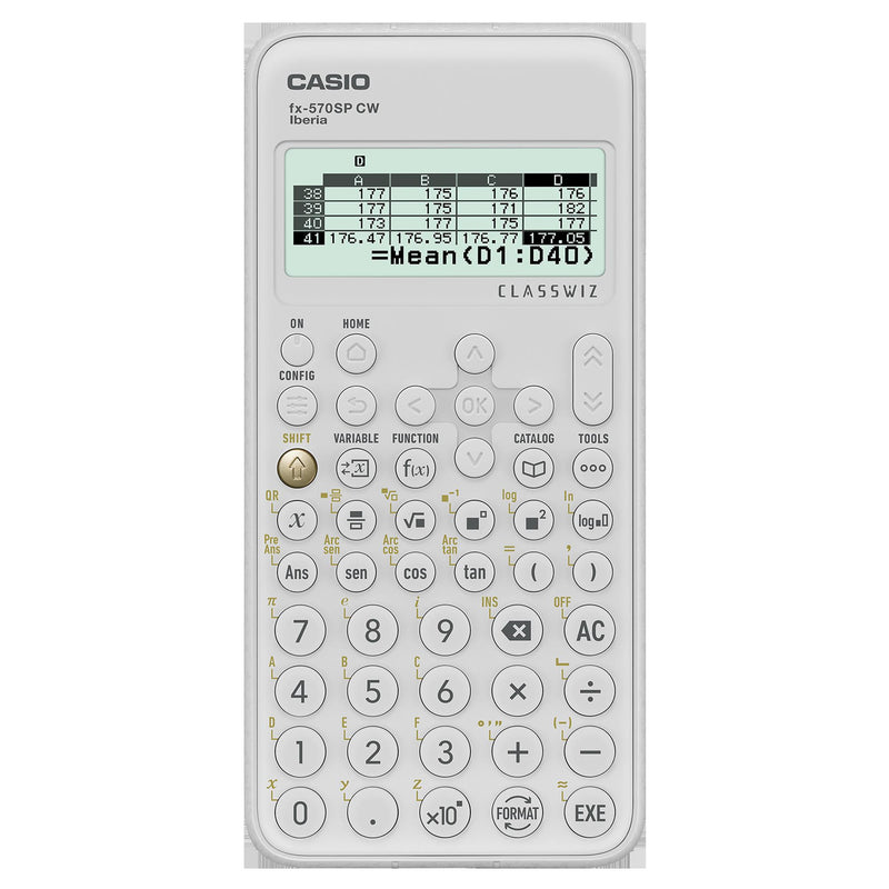 CALCULADORA CIENTÍFICA CASIO CLASSWIZ FX-570 SP CW BRANCA