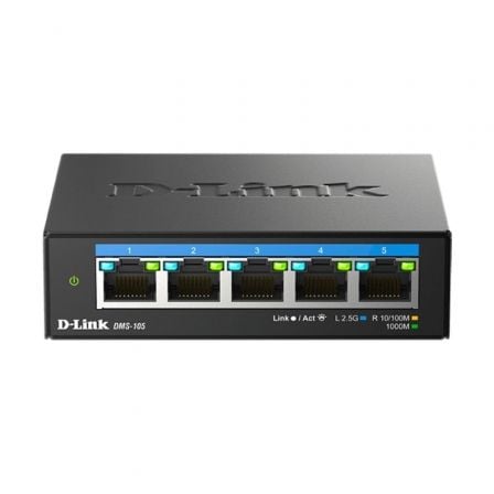 D-Link DMS-105 Não-gerido 2.5G Ethernet (100/1000/2500) Preto