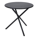 MESA DOBRÁVEL DE AÇO PRETA Ø48 X 48 CM