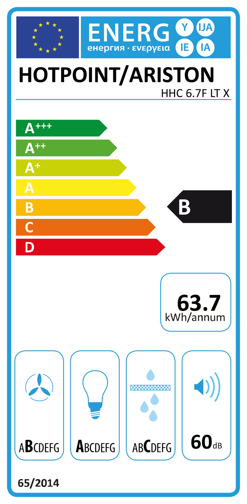 EXAUST HOTPOIN.CHAM.60CM.3V-HHC6.7FLTX