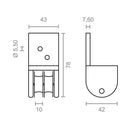 ROLDANA FRONTAL PÉRGOLA TLD19 92579 MICEL