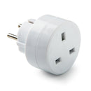 ADAPTADOR EUROPEU - INGLÊS, 13-16 PARA 250 V, BRANCO