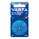 PILHAS PARA APARELHOS AUDITIVOS VARTA HEARING AID BATTERIES 675 (