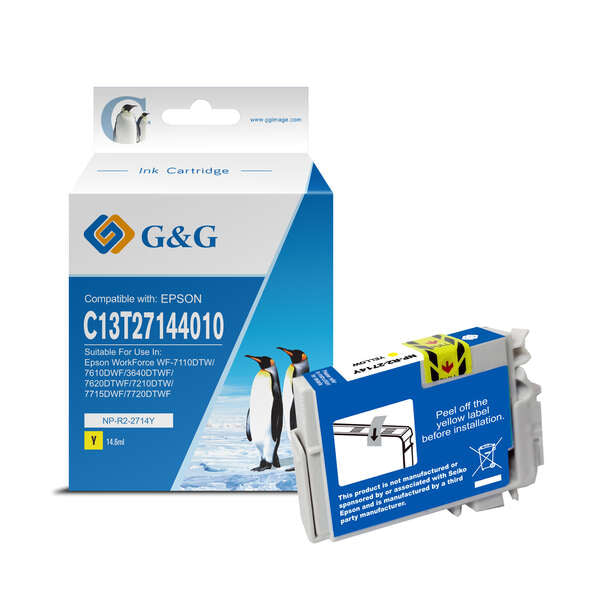 G&G EPSON T2714T2704 (27XL) AMARILLO CARTUCHO DE TINTA GENERICO -