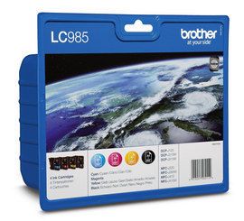 Brother LC-985VALBP tinteiro 4 unidade(s) Original Preto, Ciano,