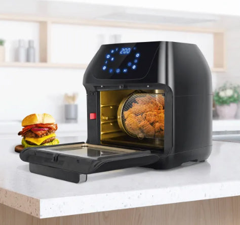 FORNO + FRITADEIRA ELÉTRICA AIRFRYER MULTIFUNÇÕES AIGOSTAR 12L 15