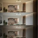 VENTILADOR DE TETO, LED 3 CCT, MOTOR DC 25 W + LED 60 W, MODELO A