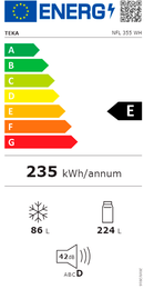 FRIGORÍFICO COMBINADO TEKA NFL 355 WH