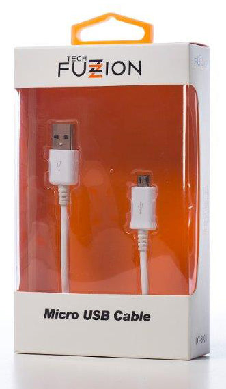 TECH FUZZION MICRO USB CABLE WH