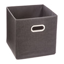 CAIXA DE ORGANIZAÇÃO COR CINZENTO ESCURO PARA ESTANTE 31X31CM