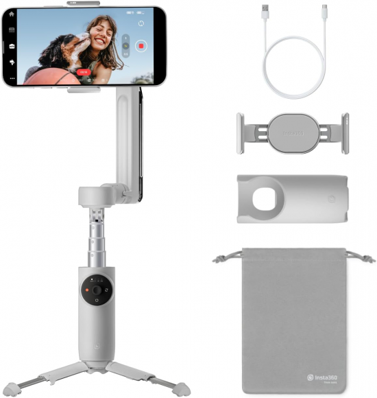 KIT PALO PARA SELFIE INSTA360 FLOW STANDALONE GRIS