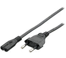 Equip 112160 cabo de energia Preto 1,8 m Acoplador C7 CEE7/16