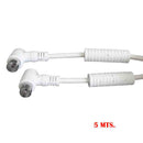 PROLONGADOR TV/VIDEO CURVO COM FILTRO 9,5MM 5M EMBALADO BRANCO ED