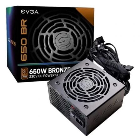 FONTE ALIMENTAÇÃO EVGA 650 BR  650W  VENTOINHA 12CM  80 PLUS BRON