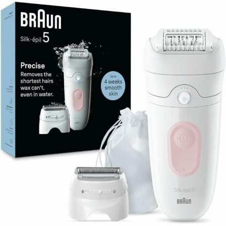 Braun Silk-épil 5 5-030 28 pinças Rosa, Branco