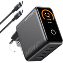 CARGADOR DE PARED GAN VENTION TZ-FCOH0-EU 3XUSB TIPO-C + CABLE US