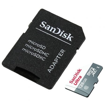 MICRO SD SANDISK 128GB ULTRA MICROSDXC 100MBS CLASS 10, UHS-I