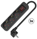 REGLETA TM ELECTRON TMUAD533SBK 3 TOMAS IN 3M