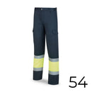CALÇAS POLIÉSTER/ALGODAO BICOLOR ALTA VISIBILIDADE AZUL/AMARELO T