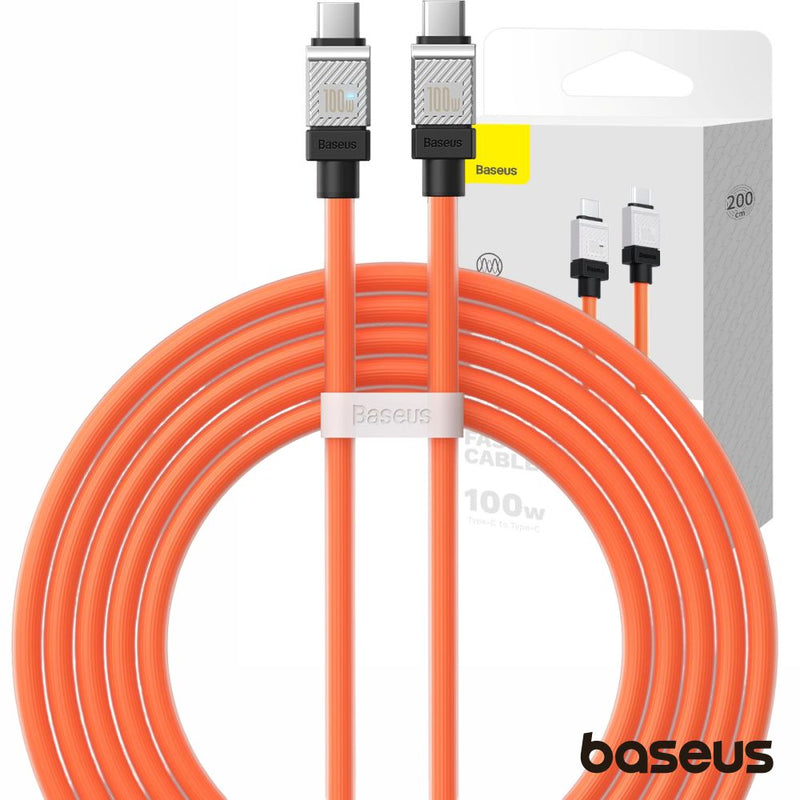 CABO USB-C MACHO P USB-C MACHO 100W PD 2M COOLPLAY BASEUS