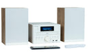 THOMSON MICRO SOUND SYSTEM BT RADIO FMCDMP3USB WOOD FINISH WHITE