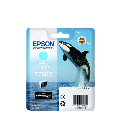 Epson T7605 tinteiro 1 unidade(s) Original Ciano claro