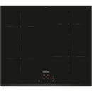 Siemens iQ100 EH631BEB6E placa Preto Embutido 60 cm Placa com zon