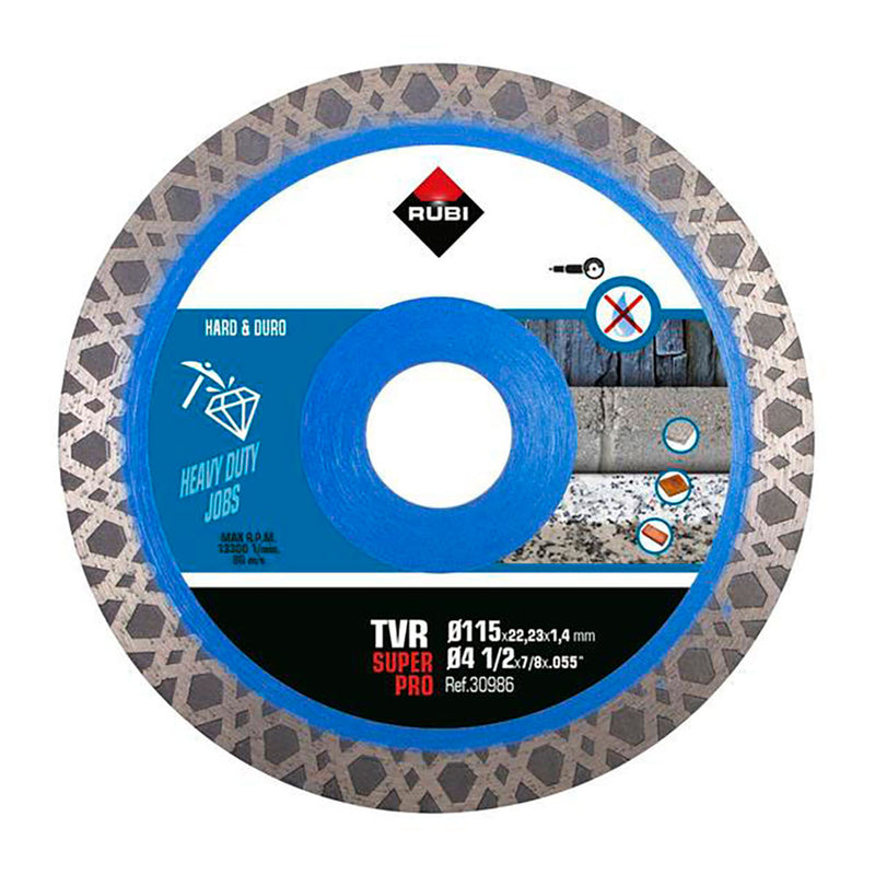 DISCO DIAMANTE TVR Ø115MM SUPERPRO 30986 RUBI