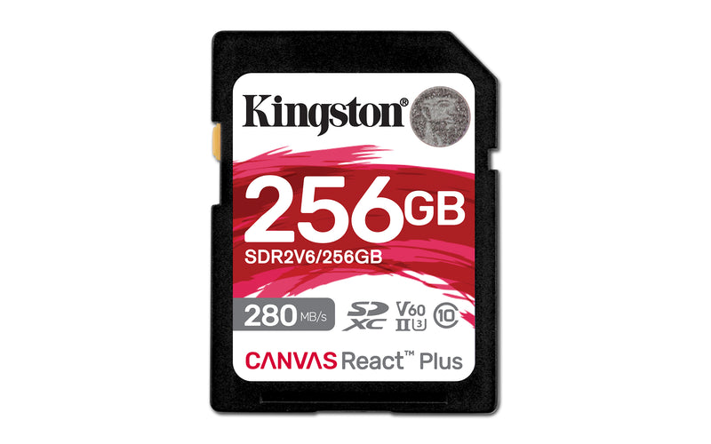 Kingston Technology Canvas React Plus 256 GB SDXC UHS-II Classe 1