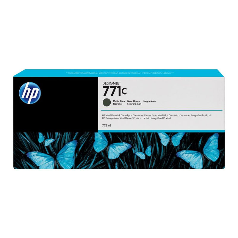 HP Tinteiro DesignJet 771C Preto Mate de 775 ml