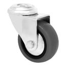 RODÍZIO MOBILIÁRIO EMILY, SEM TRAVÃO, BORRACHA CINZENTA, FURO PAS