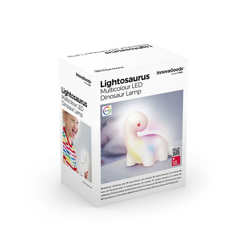 CANDEEIRO LED MULTICOR DINOSSAURO LIGHTSAURUS V0103002 INNOVAGOOD