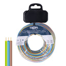 CARRETEL CABO TRANÇADO H07Z1-K 3 G 1,5 MM² 5 M 3 CORES