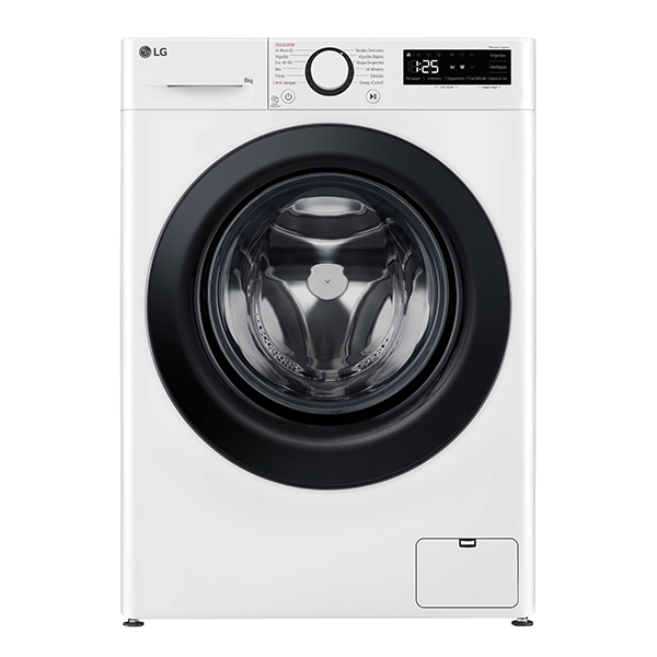 MÁQUINA DE LAVAR ROUPA LG F2WR5S8S6W( 1200 RPM - 8 KG - BRANCO  )