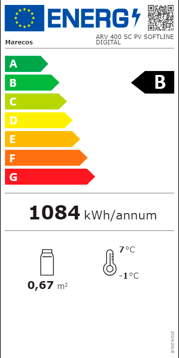 ARMÁRIO FRIO POSITIVO MARECOS - ARV 400 SC PV SOFTLINE DIGITAL -