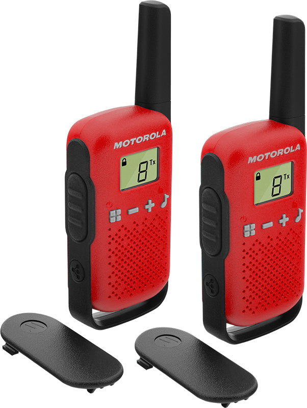 Motorola TALKABOUT T42 rádio two-way 16 canais Preto, Vermelho