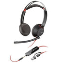 AURICULARES POLY BLACKWIRE 5220 USB-C + 3.5 MM + ADAPTADOR USB-CA