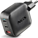 CARGADOR DE PARED GAN NGS BUD100WTINY 100W 2XUSB TIPO-C 1XUSB 100