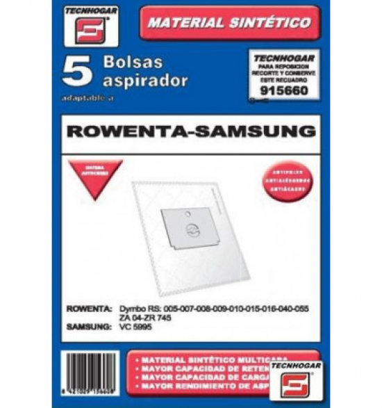 BOLSA ASPI.TECNHOGAR 915660 ROWENTA-SAMSUNG