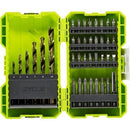 ESTOJO COM 32 PONTAS DE CHAVES E 6 BROCAS RYOBI RAK38SDD