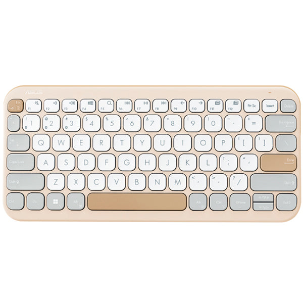 TECLADO ASUS KW100 COMPACTO, ULTRAFINO , BLUETOOTH COR: OAT MILK