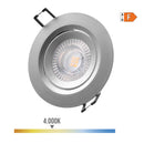 DOWNLIGHT LED REDONDO DE ENCASTRAR 5W 4000K LUZ DIA ARO CROMADO Ø
